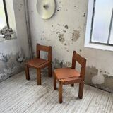Paire de chaises Pierre Chapo S11