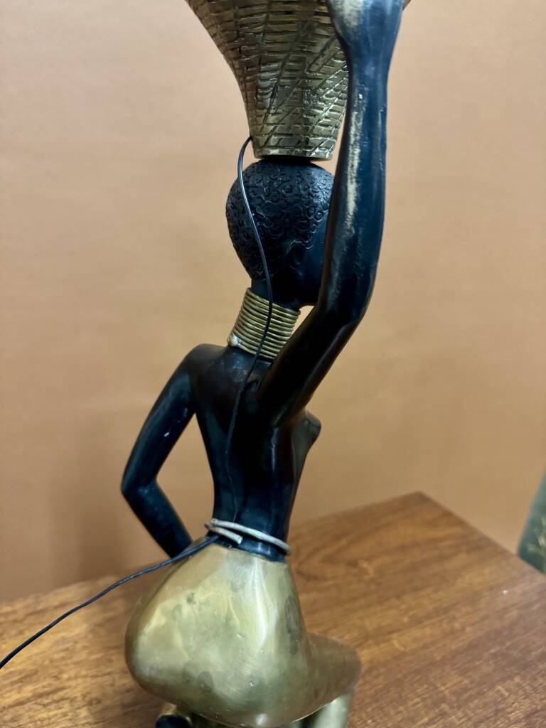 African table lamp 1970