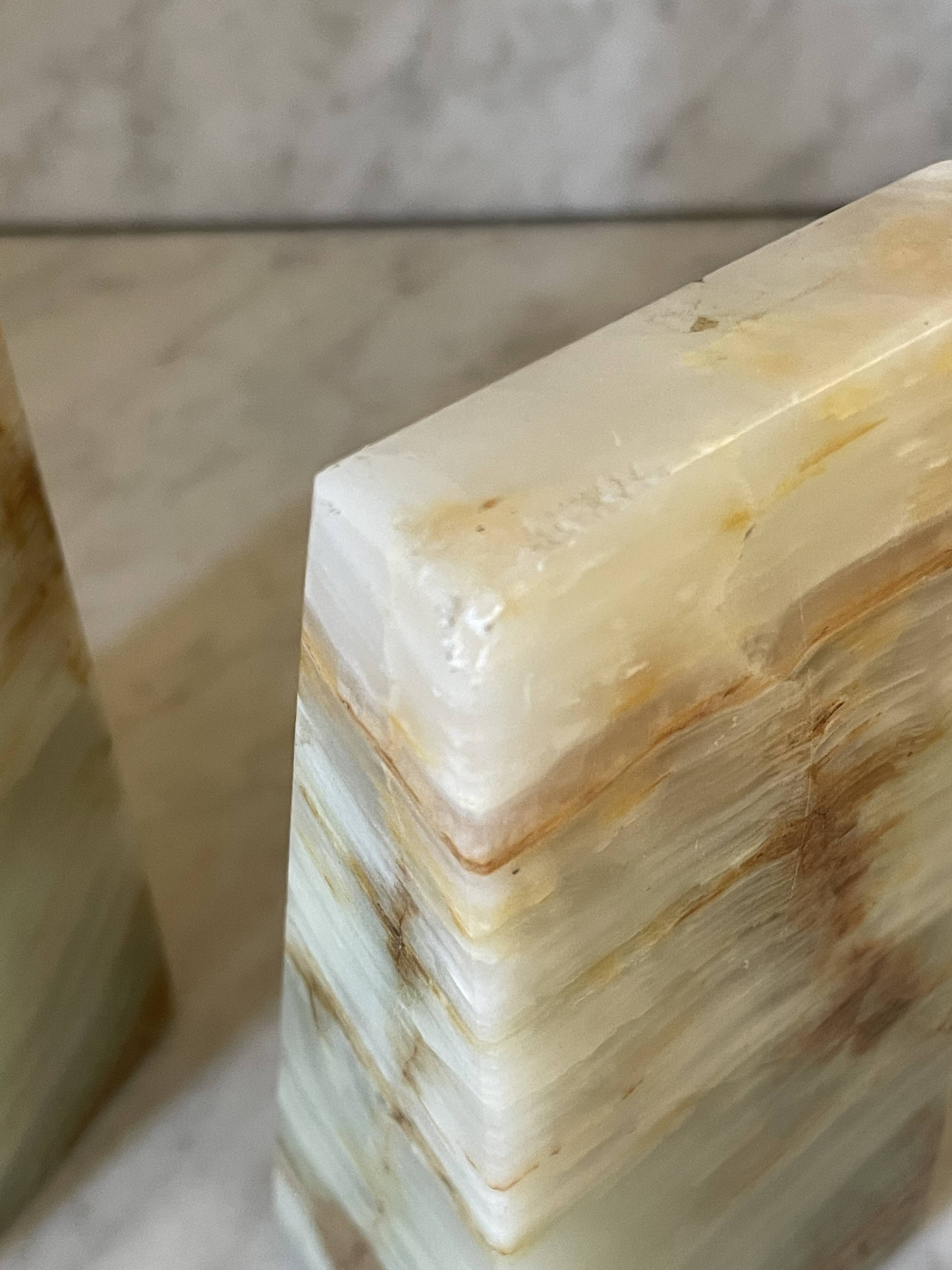 pair of Art Deco onyx bookends