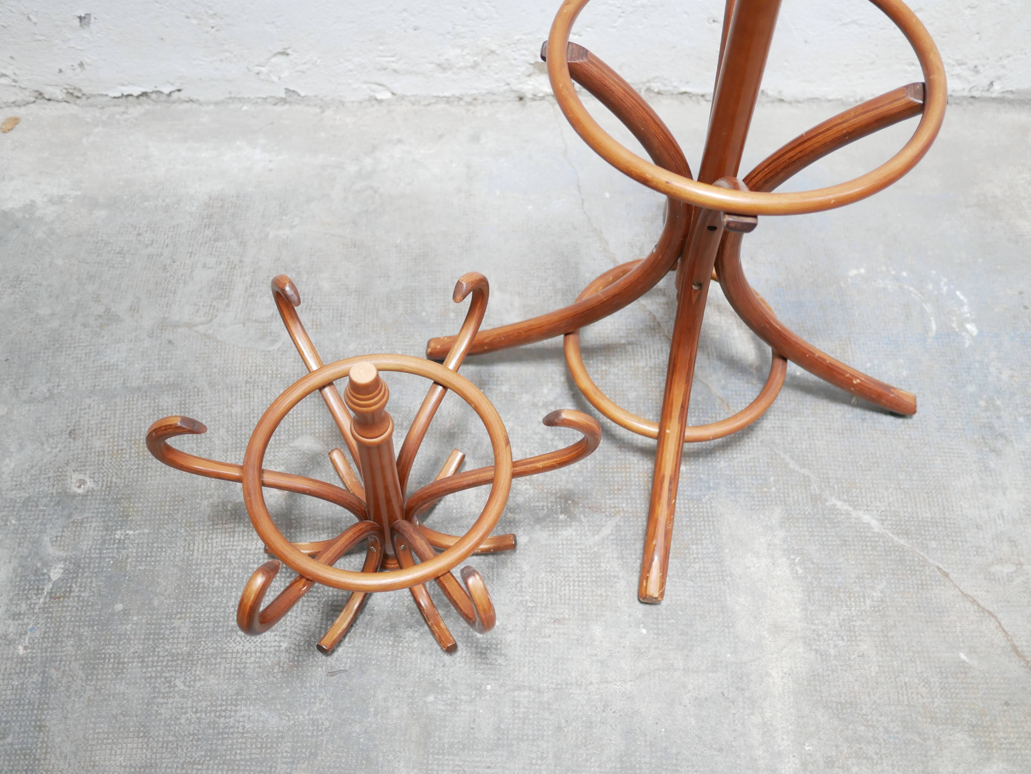 Vintage wooden parrot coat rack