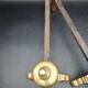 Pair of Fireplace Andirons in Brass Decor Cast Iron Marmousets Louis XIV Loft Style