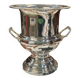 Silver-plated metal ice bucket