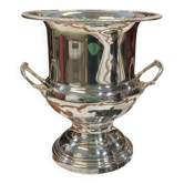 Silver-plated metal ice bucket