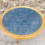 Coffee table vintage compass feet