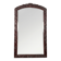 Large mirror (2 metres) Art Nouveau in carved mahogany with high-relief decoration.