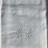 Monogram pillowcase HM original crocheted edge