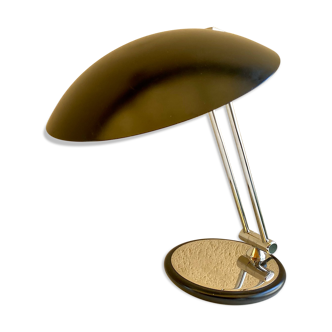 Desk lamp saucer Aluminor France vintage 70s