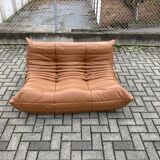 Ligne Roset Togo 2seater, Cognac Leather