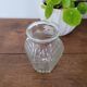 Petit vase à bulbe en verre années 70