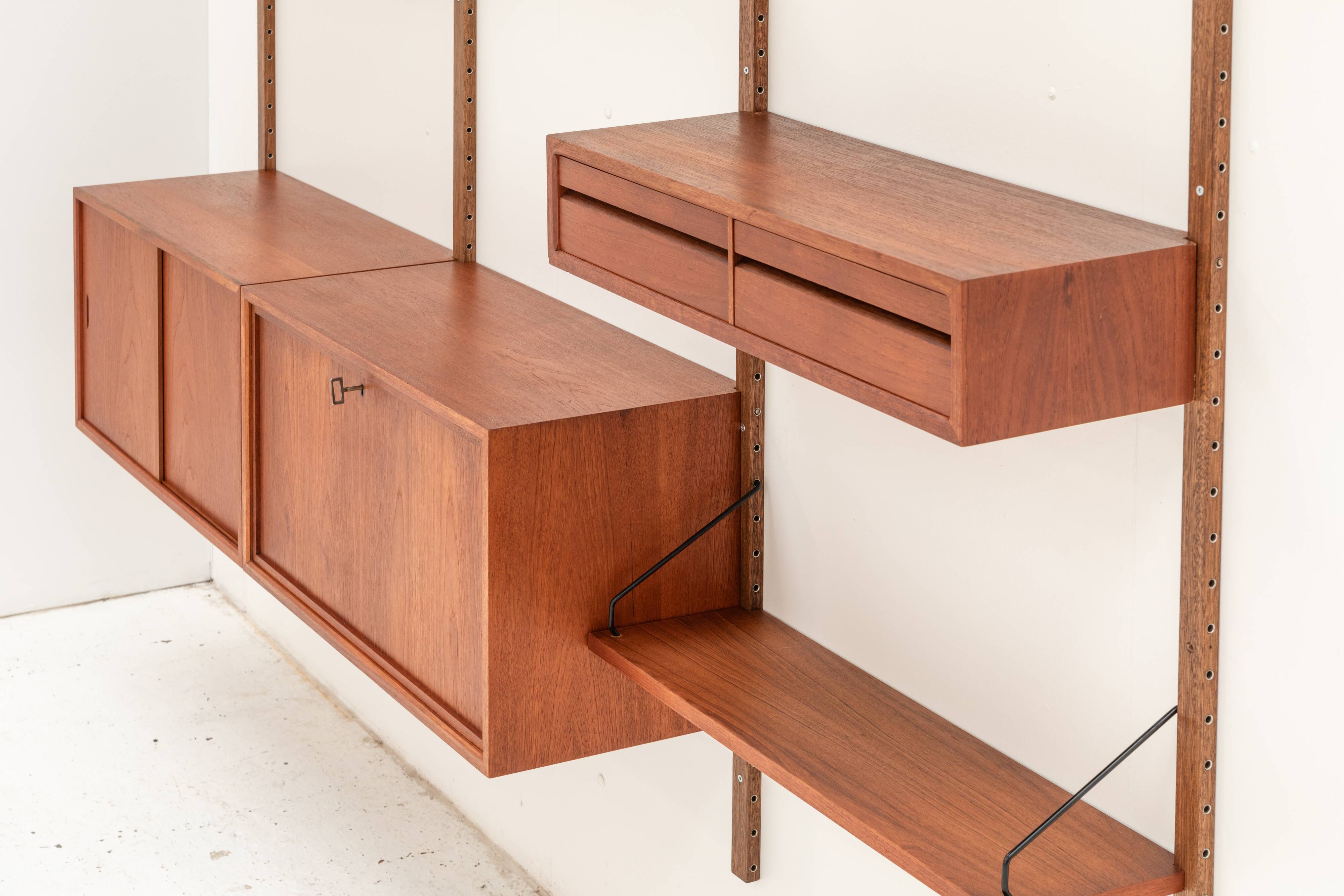 3-column wall unit by Poul Cadovius