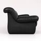 1970’s Vintage Italian design black leather sofa from PelleRossi