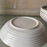 Set of 6 soup plates with thistles