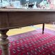 Large table / antique desk in chestnut – light patina