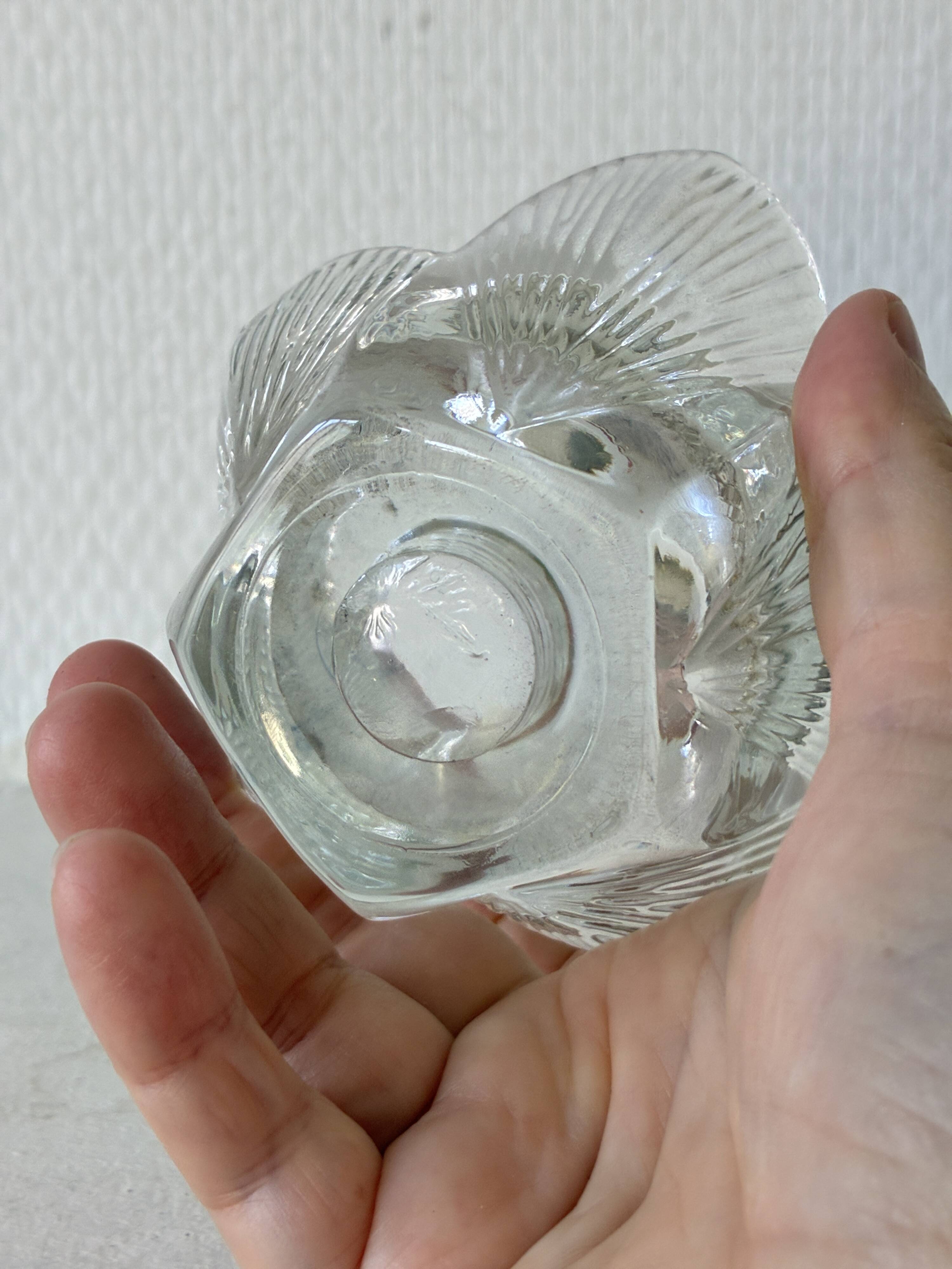Bougeoir verre forme tulipe