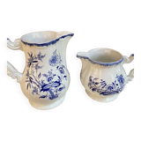 Matching coffee set in Sarreguemines earthenware - Lancaster model