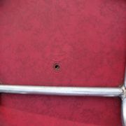 Set of 5 chairs the lag Soudexvinyl 1970 in leatherette Burgundy