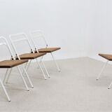 Cidue vintage folding chairs 1970s, set of 4