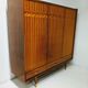 Vintage wooden wardrobe scandinavian style / compass feet spindles wardrobe