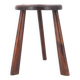 Wooden tripod stool, saber legs, popular art from the 50s