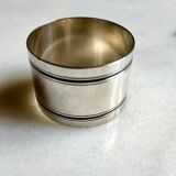 Silver metal napkin ring