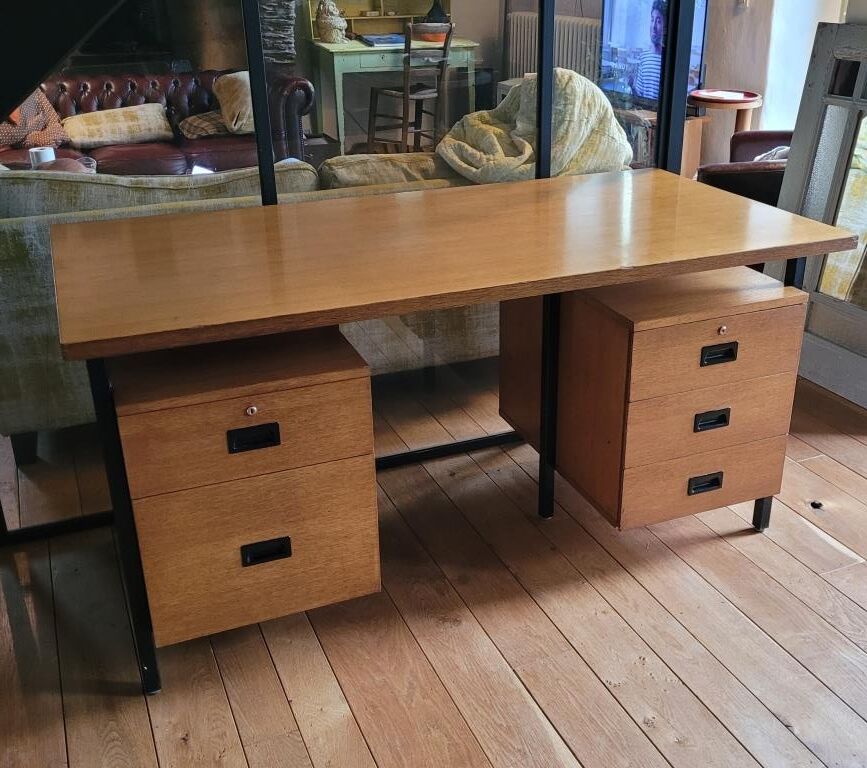 Wood and metal office 70s