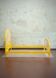 Yellow lacquered wooden bed with Vienna straw, 1980s