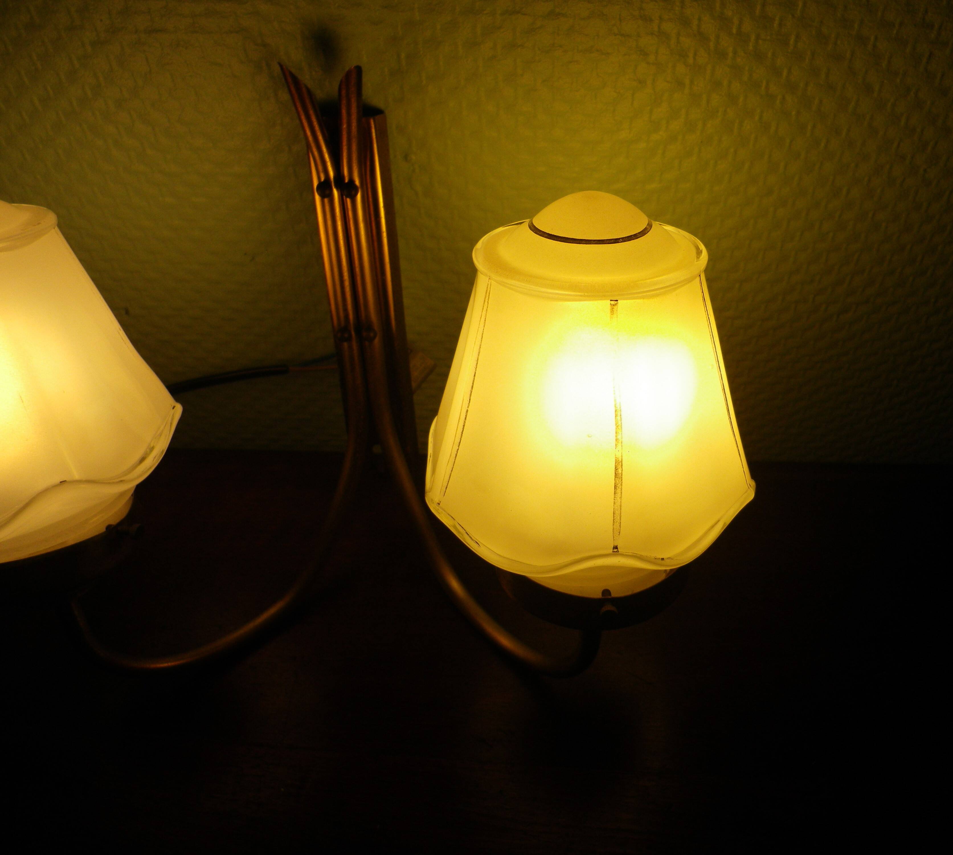 Set of 2 lights and one light wall lights