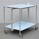 Vintage 1980s folding rolling table