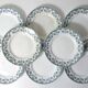 Terre de fer 8 Art Deco flat plates NORMAND model