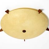 Beautiful original Mid Century Modern fiberglass ceiling or wall lamp