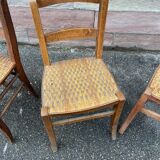 4 chaises bistrot 1930 Alsace