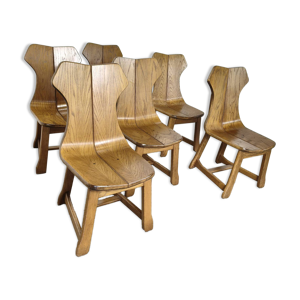 6 chaises de salle à - manger