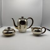 Three-Piece Bauhaus Silver Coffee Set, Grininger, Heilbronn, 1930