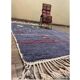 Tapis artisanal marocain laine naturelle 2.5x1.5 m