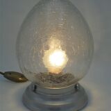 Lampe en verre craquelé