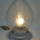 Lampe en verre craquelé