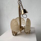 Shell and brass chandelier from the 70s