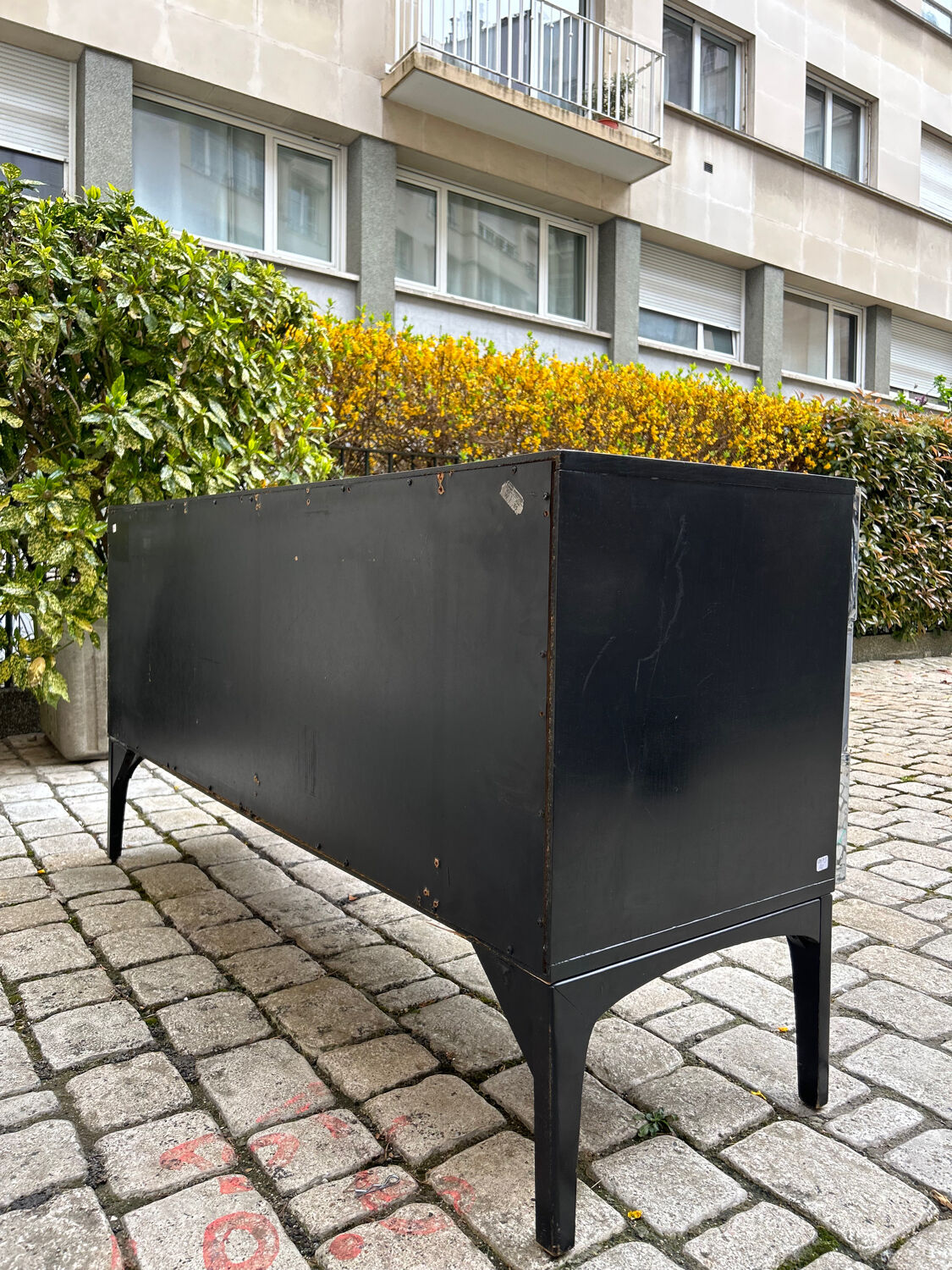 Commode Space Age Chromée par Henri Vallières