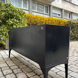 Commode Space Age Chromée par Henri Vallières