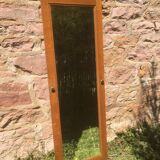 Beveled mirror oak frame