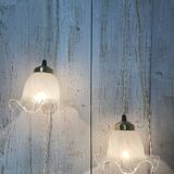 Pair of vintage tulip lamps