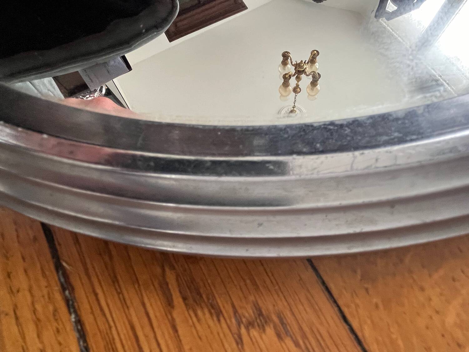 Large art deco mirror tray