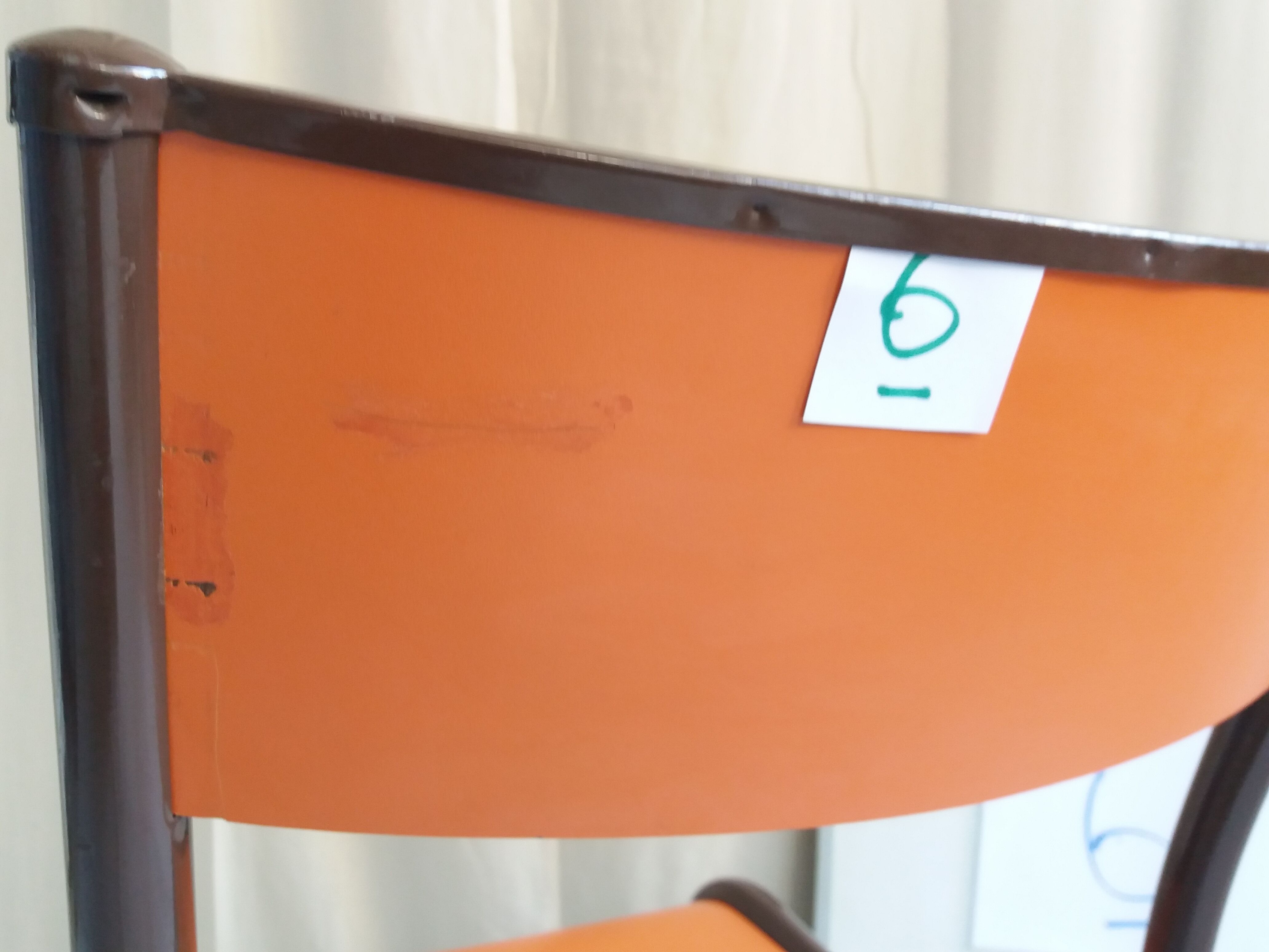 Series of 7 vintage chairs