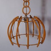 Rattan suspension in the style of Louis Sognot, 1960.