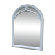 White mirror in 90s Art Deco style