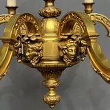 Mazarin chandelier. Solid bronze.