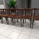 Suite of 6 chairs of Vintage Bistrot 1960s