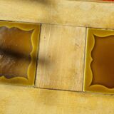 Table basse vintage pied compas