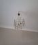 Kinkelkdey brass and faceted glass 3-level chandelier, 1960s