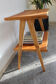 Table basse en bois de hêtre, restaurée, italie années 50